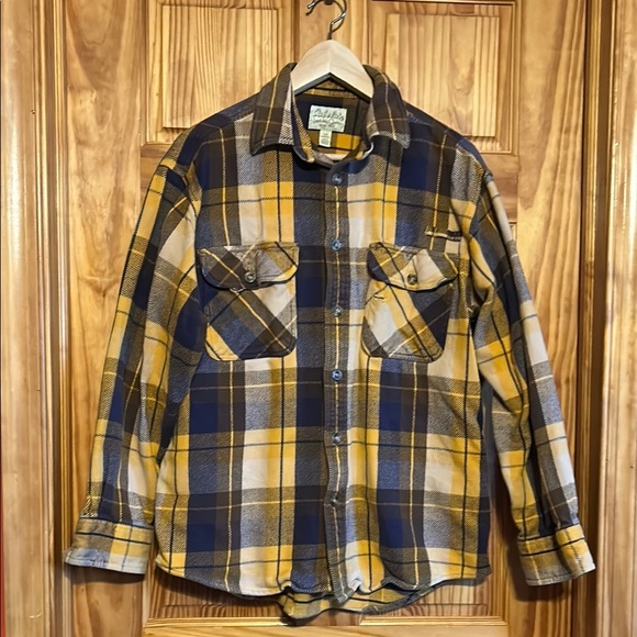 Cabela's Tops - Cabela's Yellow and Purple Heavy Plaid Shirt